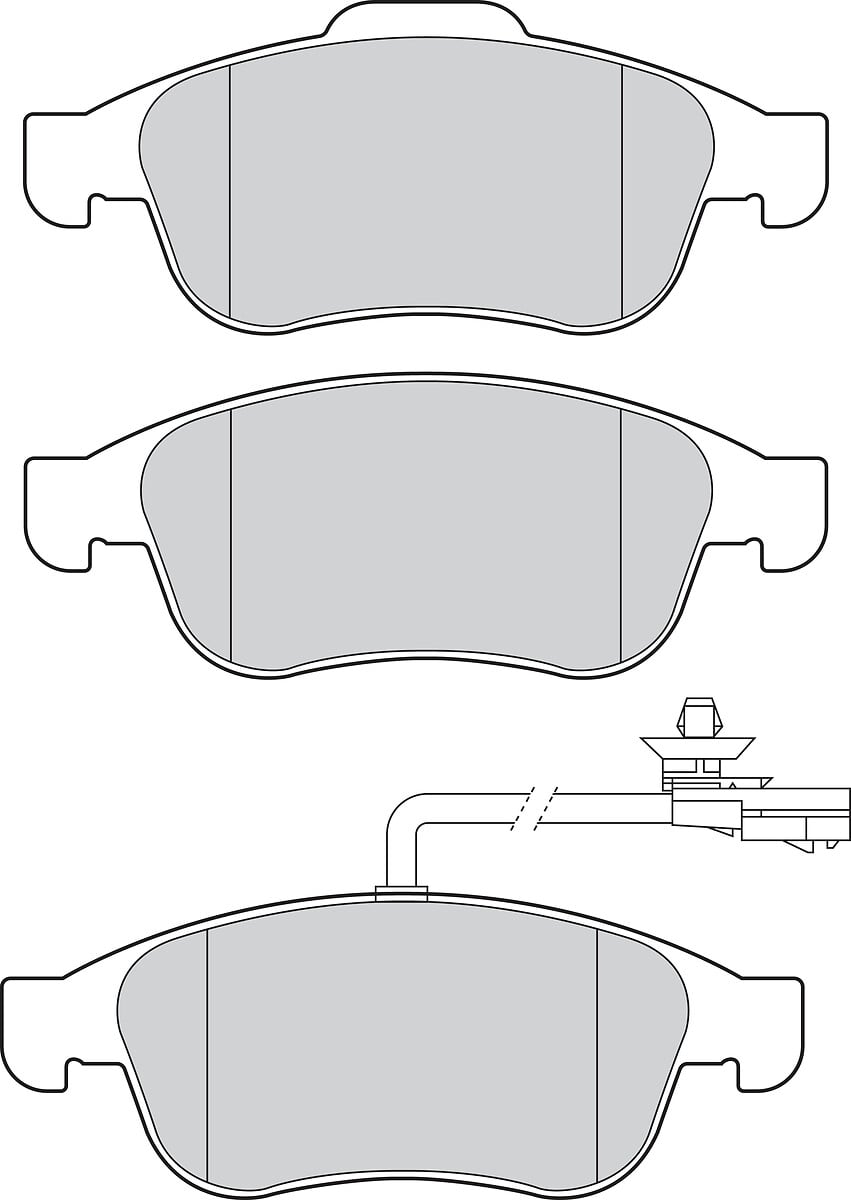 Jeu de 4 plaquettes de frein VALEO ref. 302950